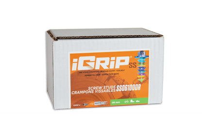 SS-06R iGrip 6mm shouldered racing tire studs providing precision traction and control on icy racing tracks