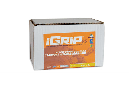 SS-11 iGrip 11mm shouldered tire studs providing strong traction and stability on icy and snowy surfaces