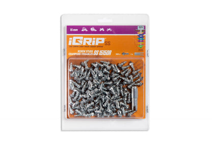 SS-15R iGrip 15mm shouldered racing tire studs providing professional traction and stability on icy racing surfaces