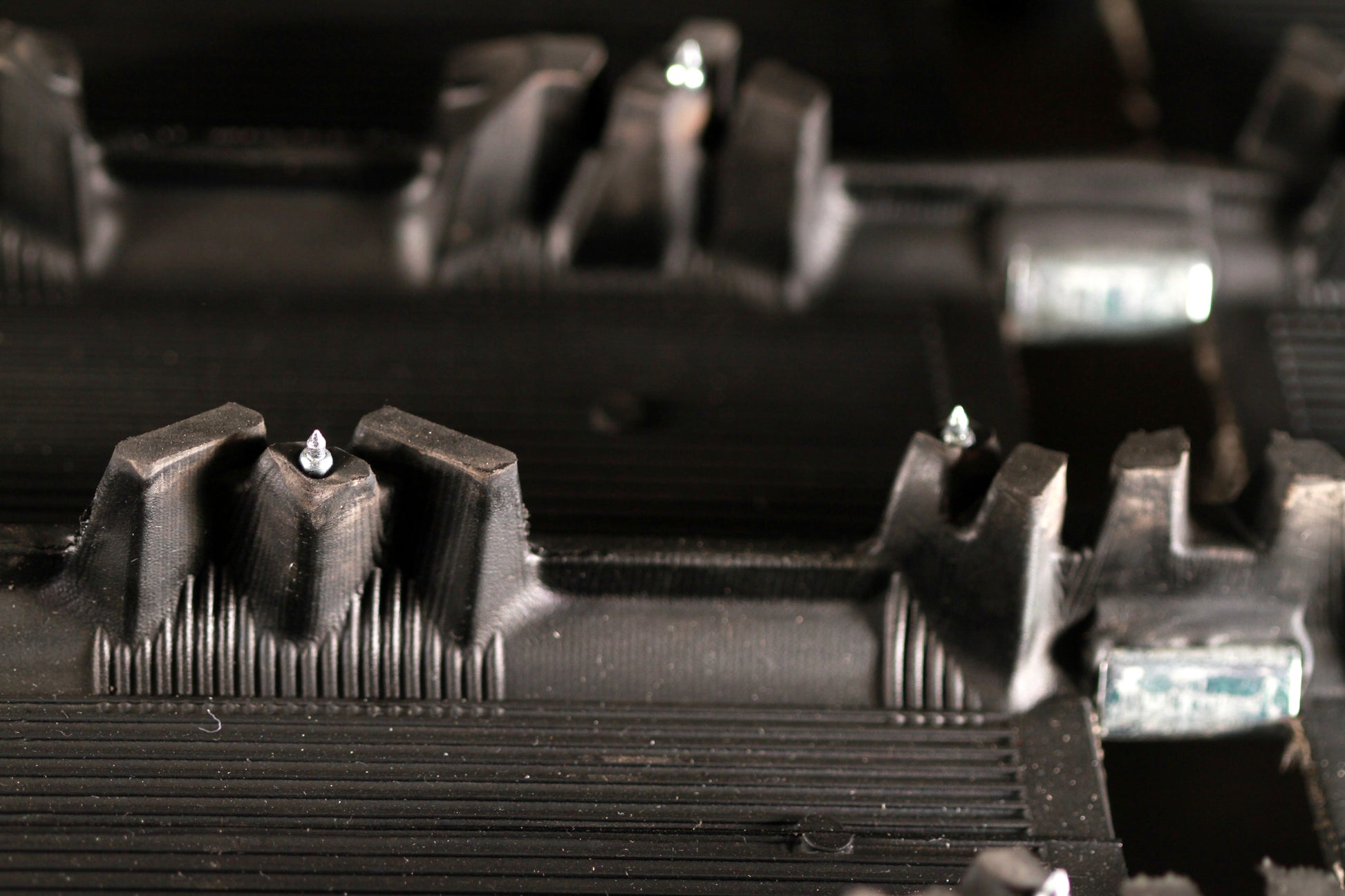 SS-28R iGrip 28mm shouldered racing tire studs providing powerful traction and control on icy tracks