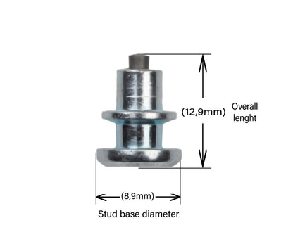 PS-17 iGrip 17mm double flange tire studs ensuring heavy-duty traction and control on icy and rough terrains