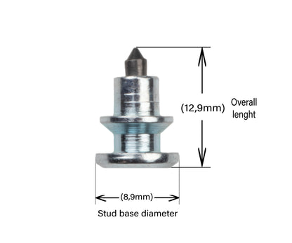 PS-11 iGrip 11mm double flange tire studs providing strong traction and control on icy and snowy terrain