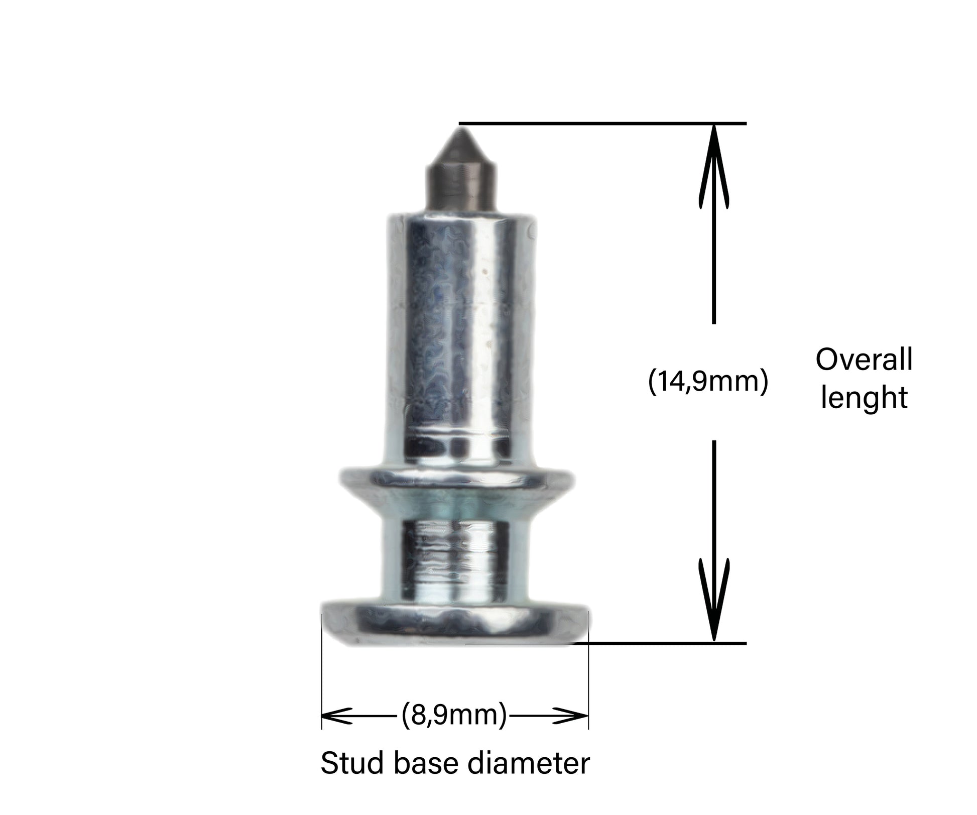 PS-13 iGrip 13mm double flange tire studs providing strong traction and durability on icy and rough terrain