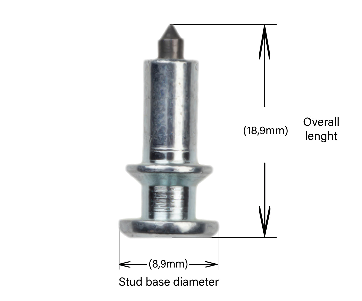 PS-11 iGrip 11mm double flange tire studs providing strong traction and control on icy and snowy terrain