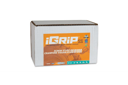 SS-18 iGrip 18mm shouldered tire studs providing reliable traction and control on icy and snowy surfaces