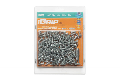 SS-18 iGrip 18mm shouldered tire studs providing reliable traction and control on icy and snowy surfaces