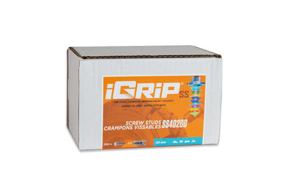 SS-40 iGrip 40mm shouldered tire studs delivering extreme traction and stability on icy and rugged terrain