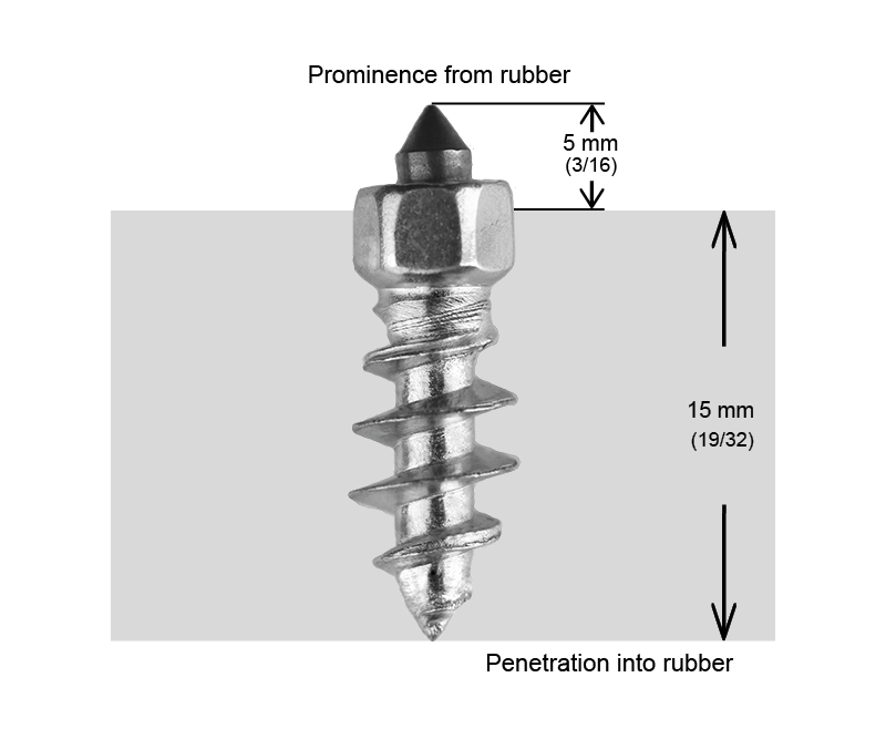 ST-18R iGrip 18mm standard racing studs delivering elite traction and control on icy tracks and snow