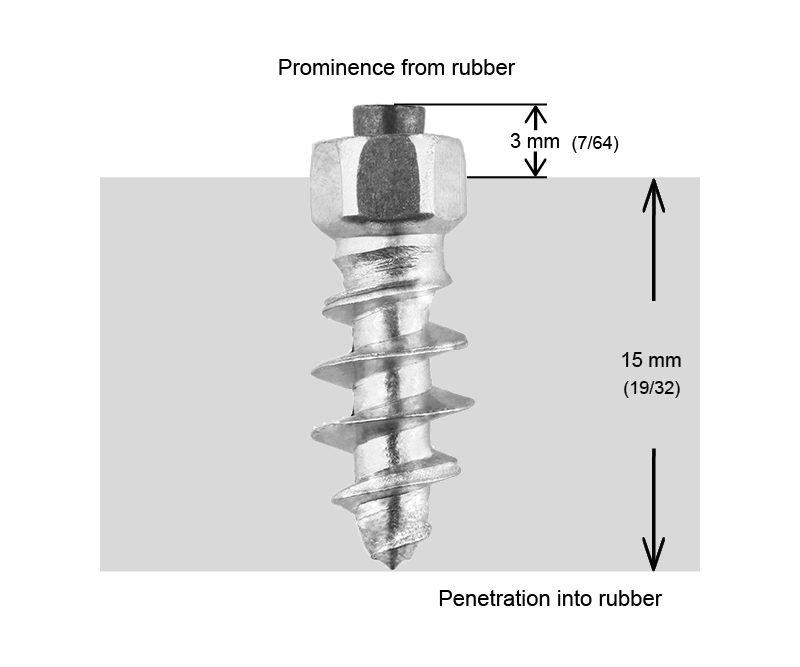 ST-18 iGrip 18mm standard studs offering reliable traction and control on icy and snowy surfaces