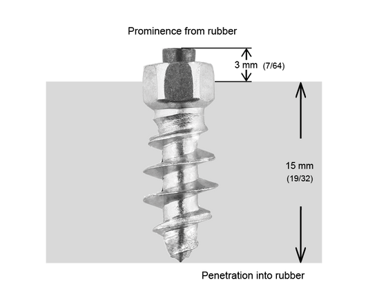 ST-18 iGrip 18mm standard studs offering reliable traction and control on icy and snowy surfaces