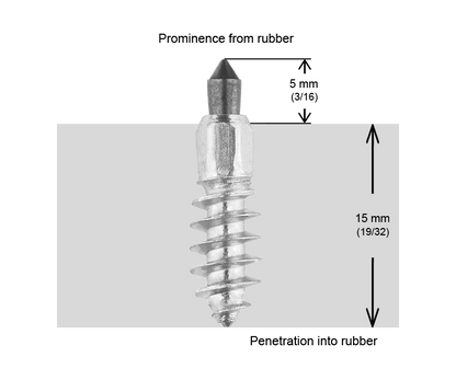 ST-20R iGrip 20mm standard racing studs providing superior traction and control on icy and snowy surfaces