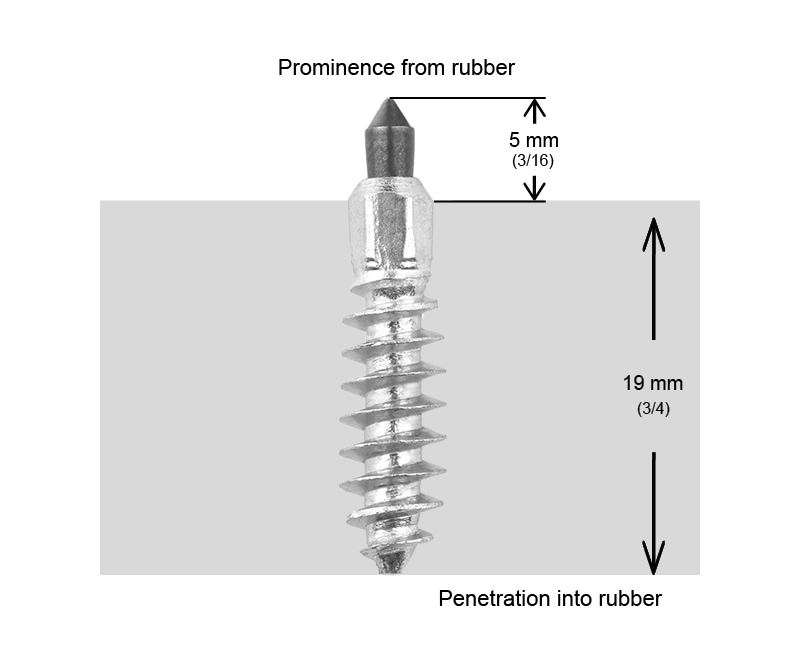 ST-24R iGrip 24mm standard racing studs delivering ultimate traction and control on icy and snowy tracks