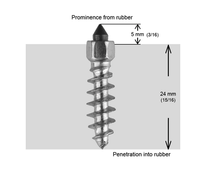 ST-25R iGrip 25mm standard racing studs providing pro-level ice traction and control on snowy tracks
