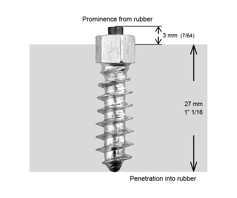 ST-30 iGrip 30mm standard studs providing durable traction and stability on icy and rugged terrain