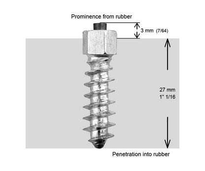 ST-30 iGrip 30mm standard studs providing durable traction and stability on icy and rugged terrain
