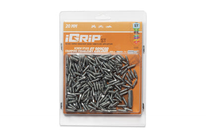 ST-20R iGrip 20mm standard racing studs providing superior traction and control on icy and snowy surfaces