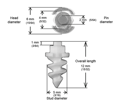 SF-11 iGrip 11mm shouldered ceramic tire studs providing anti-spark safety and strong traction on icy surfaces
