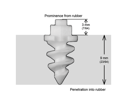SF-11 iGrip 11mm shouldered ceramic tire studs providing anti-spark safety and strong traction on icy surfaces