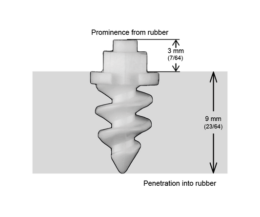 SF-11 iGrip 11mm shouldered ceramic tire studs providing anti-spark safety and strong traction on icy surfaces