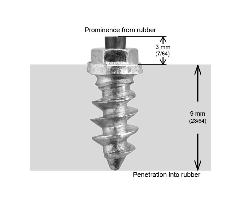 SS-11 iGrip 11mm shouldered tire studs providing strong traction and stability on icy and snowy surfaces