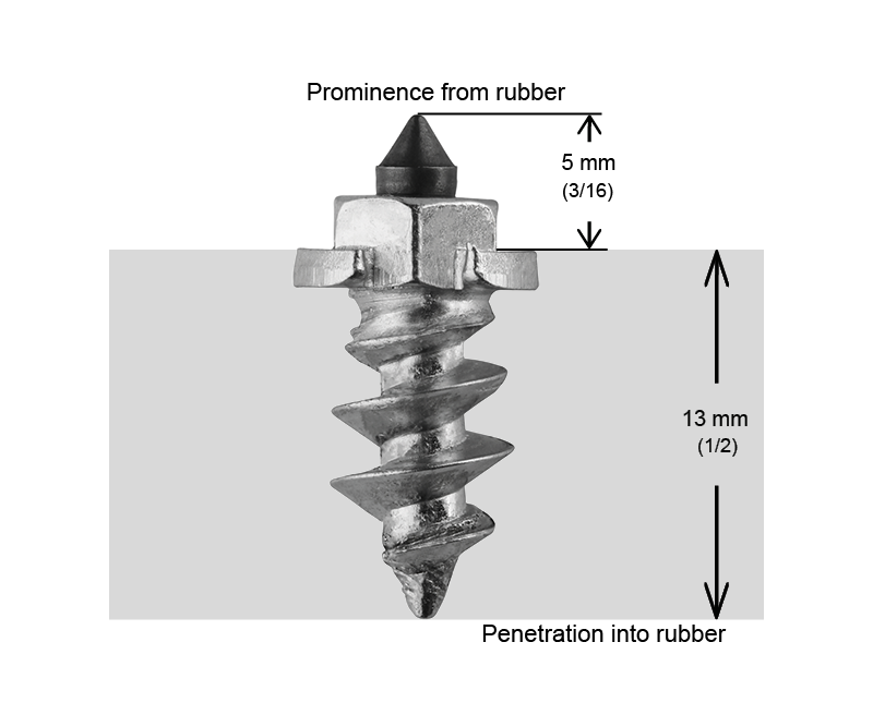 SS-15R iGrip 15mm shouldered racing tire studs providing professional traction and stability on icy racing surfaces