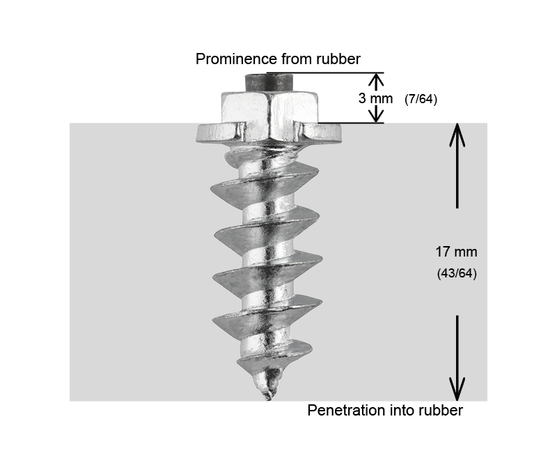 SS-18 iGrip 18mm shouldered tire studs providing reliable traction and control on icy and snowy surfaces