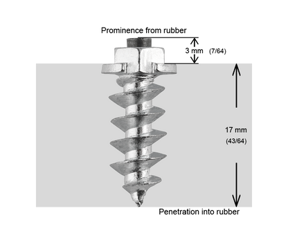SS-18 iGrip 18mm shouldered tire studs providing reliable traction and control on icy and snowy surfaces