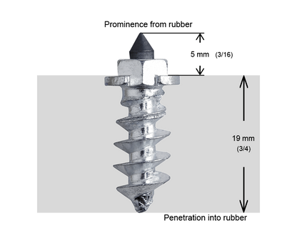 SS-18R iGrip 18mm shouldered racing tire studs providing elite traction and control for high-speed performance on icy tracks