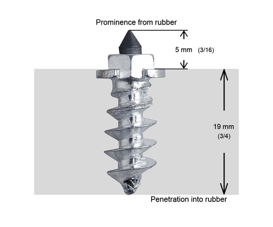 SS-18R iGrip 18mm shouldered racing tire studs providing elite traction and control for high-speed performance on icy tracks
