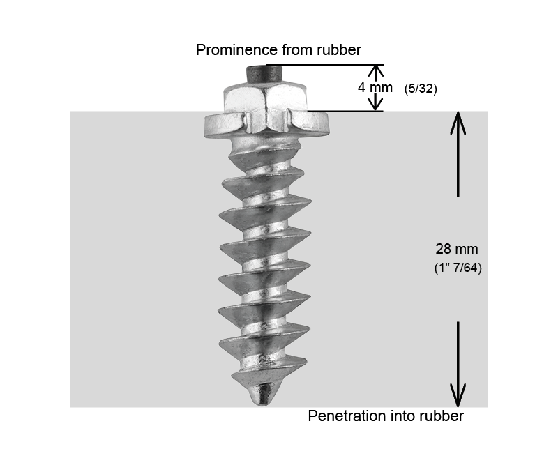 SS-30 iGrip 30mm shouldered tire studs delivering superior traction and control on icy and rugged terrain