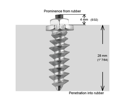 SS-30 iGrip 30mm shouldered tire studs delivering superior traction and control on icy and rugged terrain
