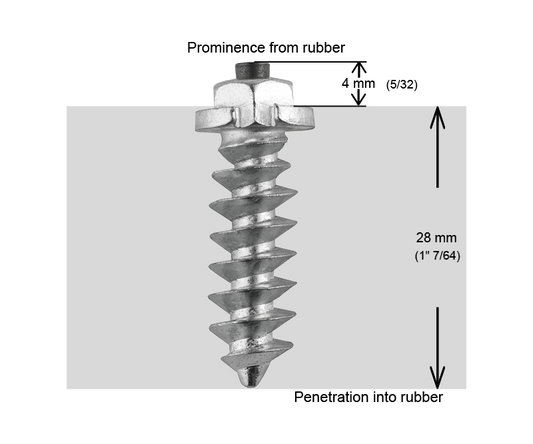 SS-30 iGrip 30mm shouldered tire studs delivering superior traction and control on icy and rugged terrain