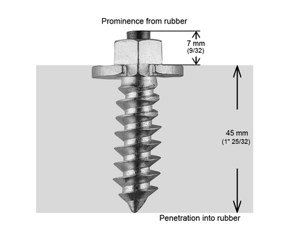 SS-50 iGrip 50mm shouldered tire studs delivering extreme traction and control on icy and rough terrain