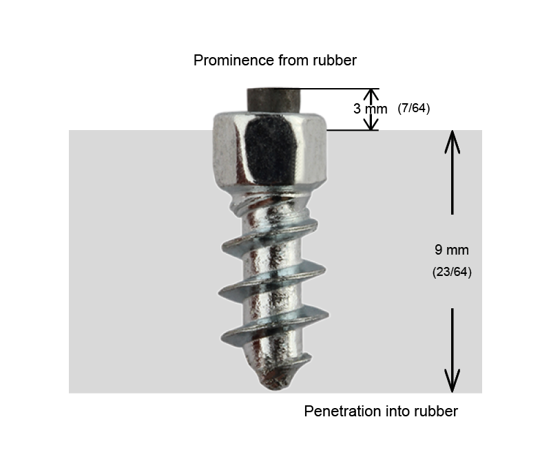 ST-11 iGrip 11mm standard studs providing strong traction and stability on icy and snowy terrain