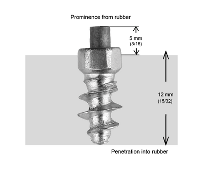 ST-15F iGrip 15mm standard studs delivering reliable traction and control on icy and snowy terrain